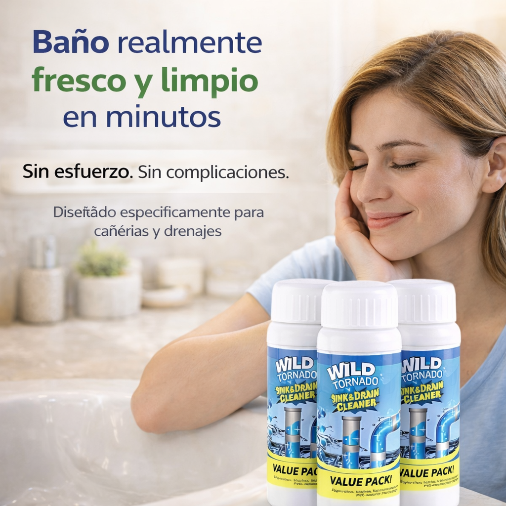 WILD TORNADO - El Polvo limpiador De Drenajes Al Instante¡¡